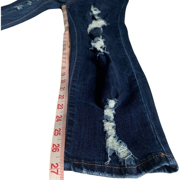Women’s Almost Famous Ripped Skinny Jeans Ankle - Picture 9 of 13